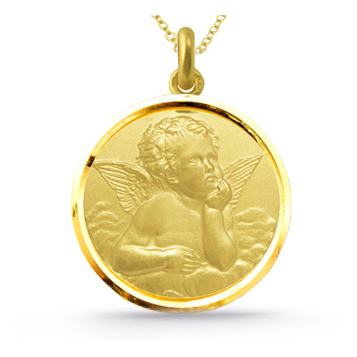 Medalla Ángel Serafín Oro 18kt Bisel 04516060052 2