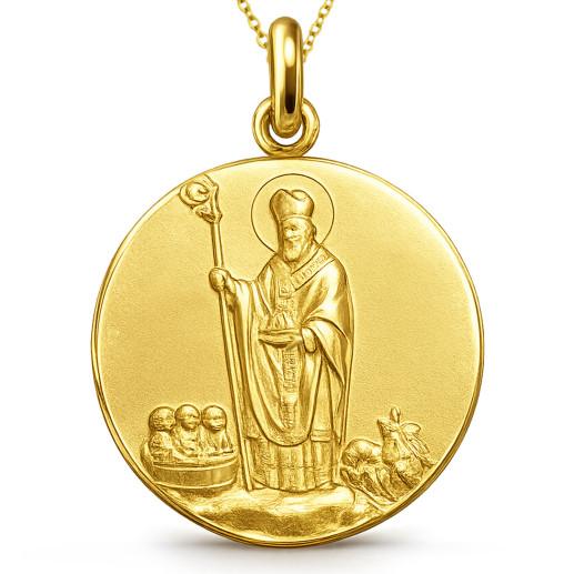 Medalla San Nicolás de Bari Oro 18K 04517170052 2