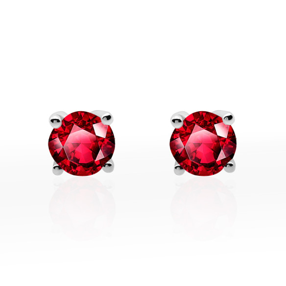 Pendientes de Rubies Jackie Oro Blanco 99925220023