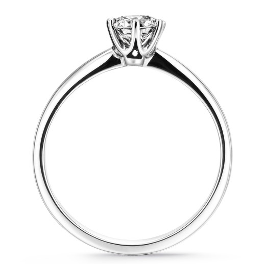 Anillo compromiso platino Charlotte  0,10 a 0,70 quilates 2