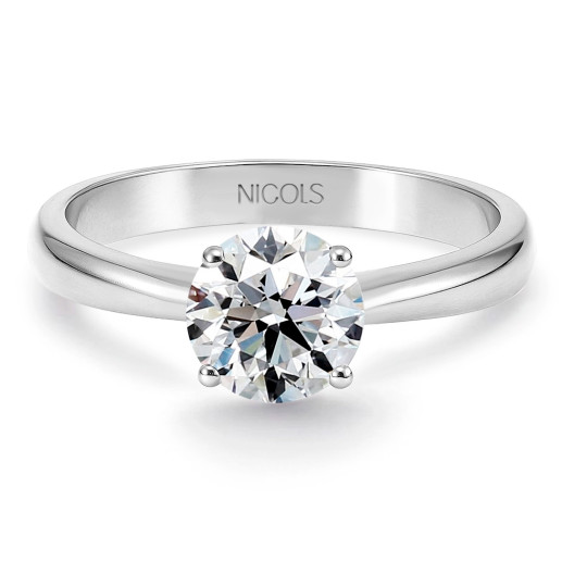 Platin Solitär Ring Frida Diamant 0,10-0,70 ct | NICOLS