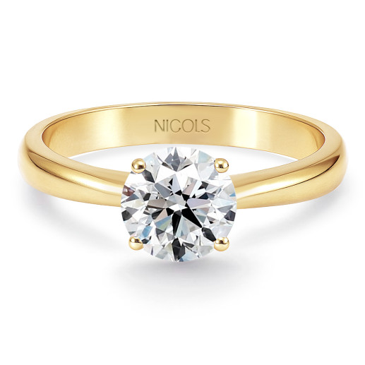 Solitærring Diamant 0,10 til 0,70 ct Frida Gulguld