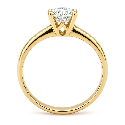 Anel Compromisso Frida Ouro Amarelo 18Kt Diamante | NICOLS 2