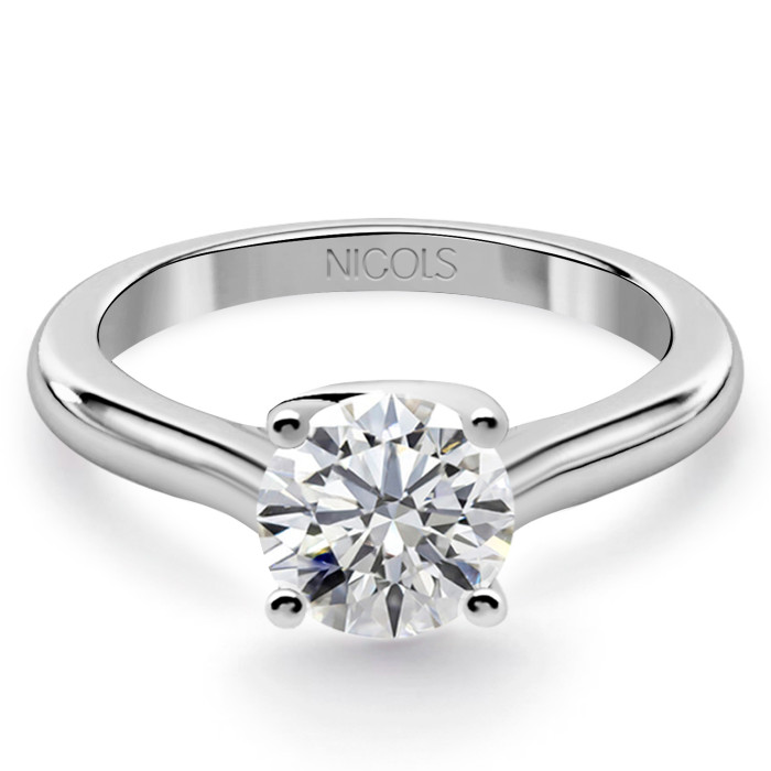 Prsten Megan solitér s diamantem 0,10 až 0,70 ct v platině
