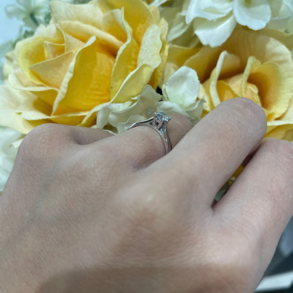 Anillo diamante Nicole 0,10 a 0,70 quilates oro blanco
