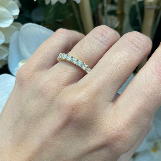 Verighetă Eternity Diamante Churumbella 1,8-2,1 Carate Aur Galben 18K 2
