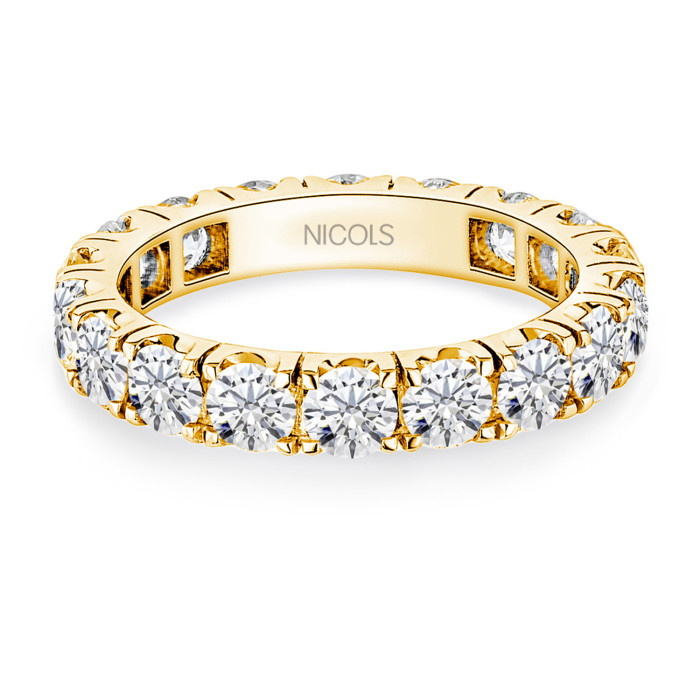 Alianza Oro Diamanter Eternity 2,25 til 2,70 Carat