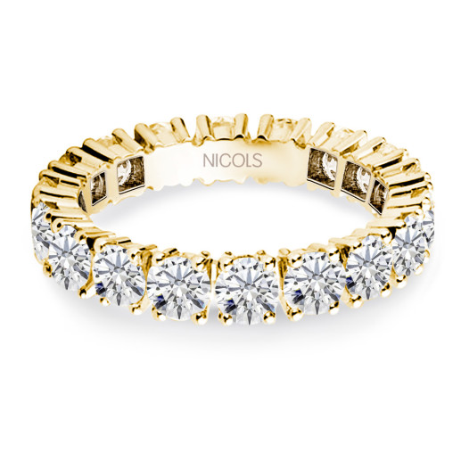 Inel Eternity Diamante Churumbella 2,25-2,70 Carate Aur Galben