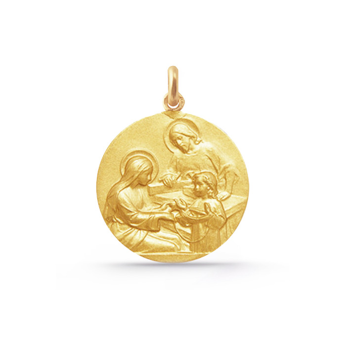 Holy Family Medal 18K Gold 04516630052