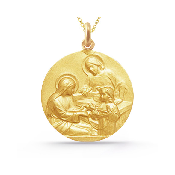 Medalla Sagrada Familia Oro 18K 04516630052