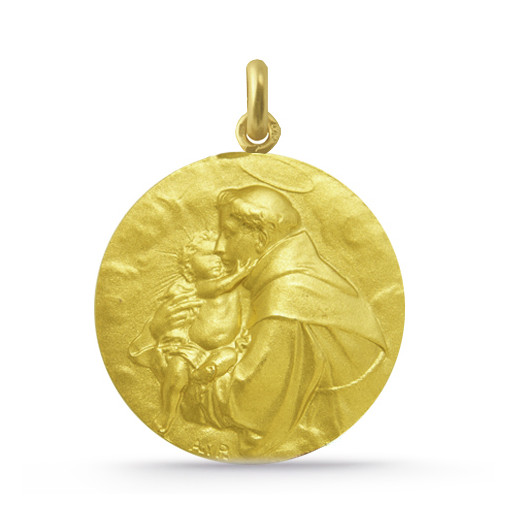 San Antonio de Padua medál 18K sárga arany