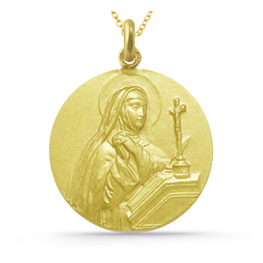 Medalla Santa Teresa Oro 18K 2
