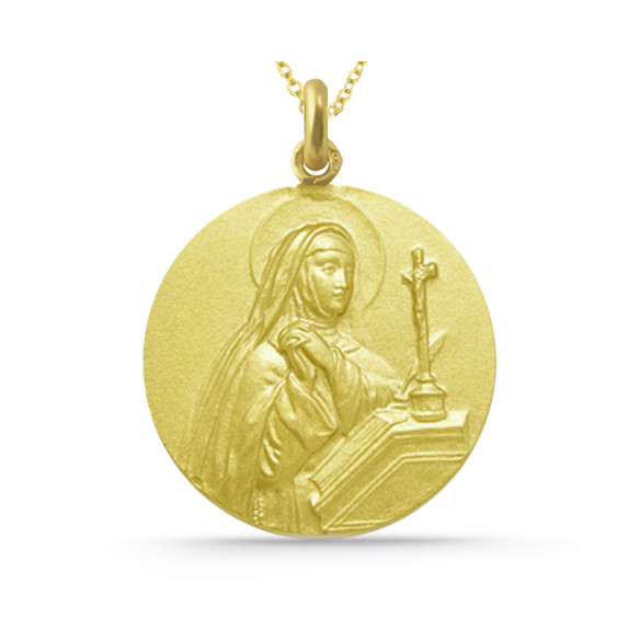 Medalla Santa Teresa Oro 18K