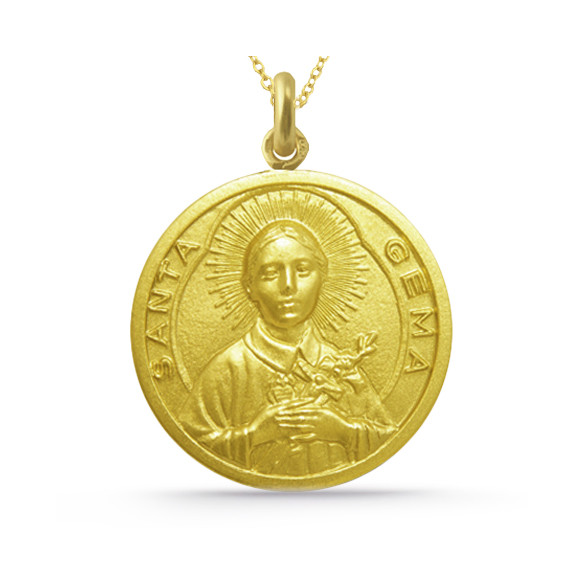 Medalla Santa Gema Oro 18 kt. 04517510052