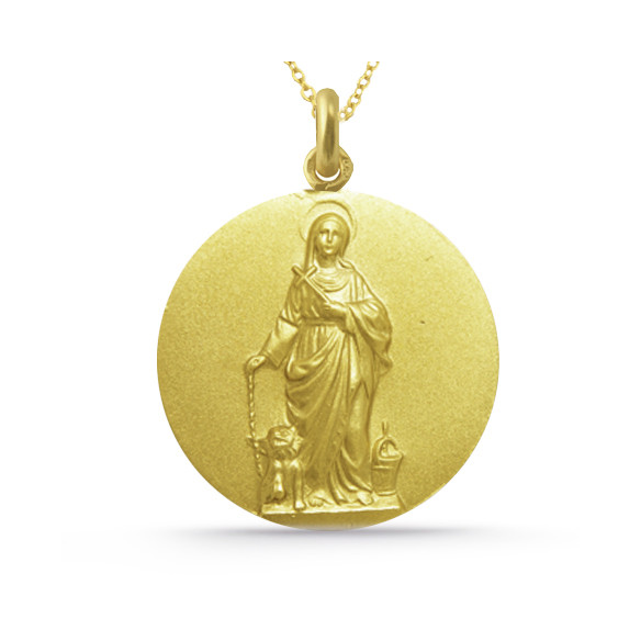 Medalla Santa Marta 18K sárga aranyból