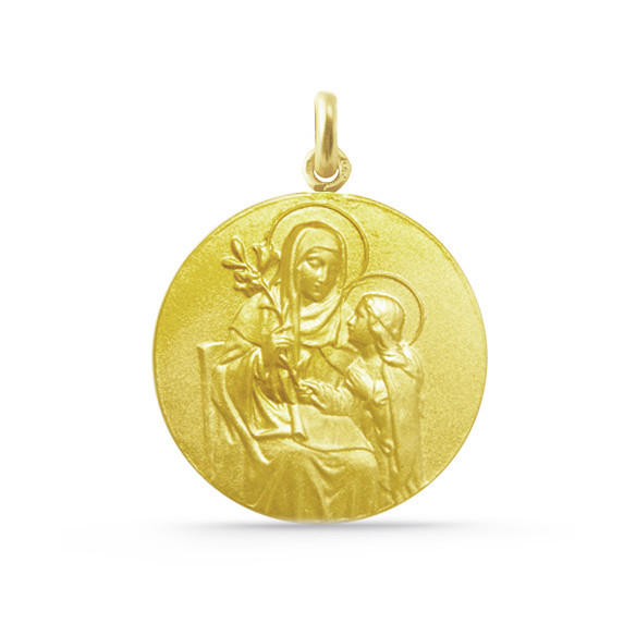 Medalla Santa Ana 18K sárga aranyból