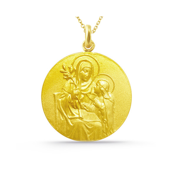 Medalla Santa Ana 18K sárga aranyból