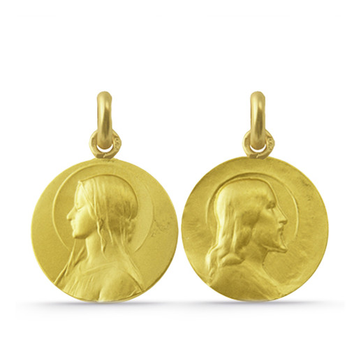 Scapular Salvador and Virgin Veil 18k Solid. 04518020052
