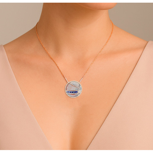 Collar Sol Naciente Oro Rosa 14711220041 2