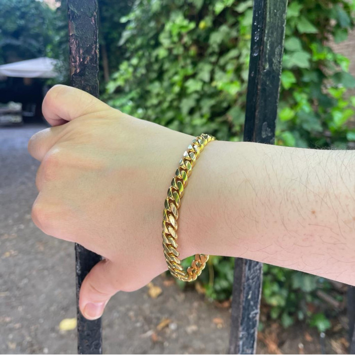 Cuban Link Bracelet 20cm Solid Yellow Gold 18Kt 99933050835