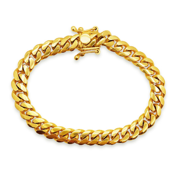 Cuban Link Bracelet 20cm Solid Yellow Gold 18Kt 99933050835